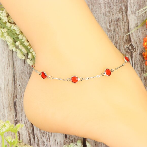 "Dainty Anklet for Women – Elegant Everyday Jewelry & Perfect Gift | MLCRC1292 - Picture 3 of 10